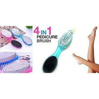 Fashion 4 In 1 Pedicure Tool Foot Nail Buffer Brush