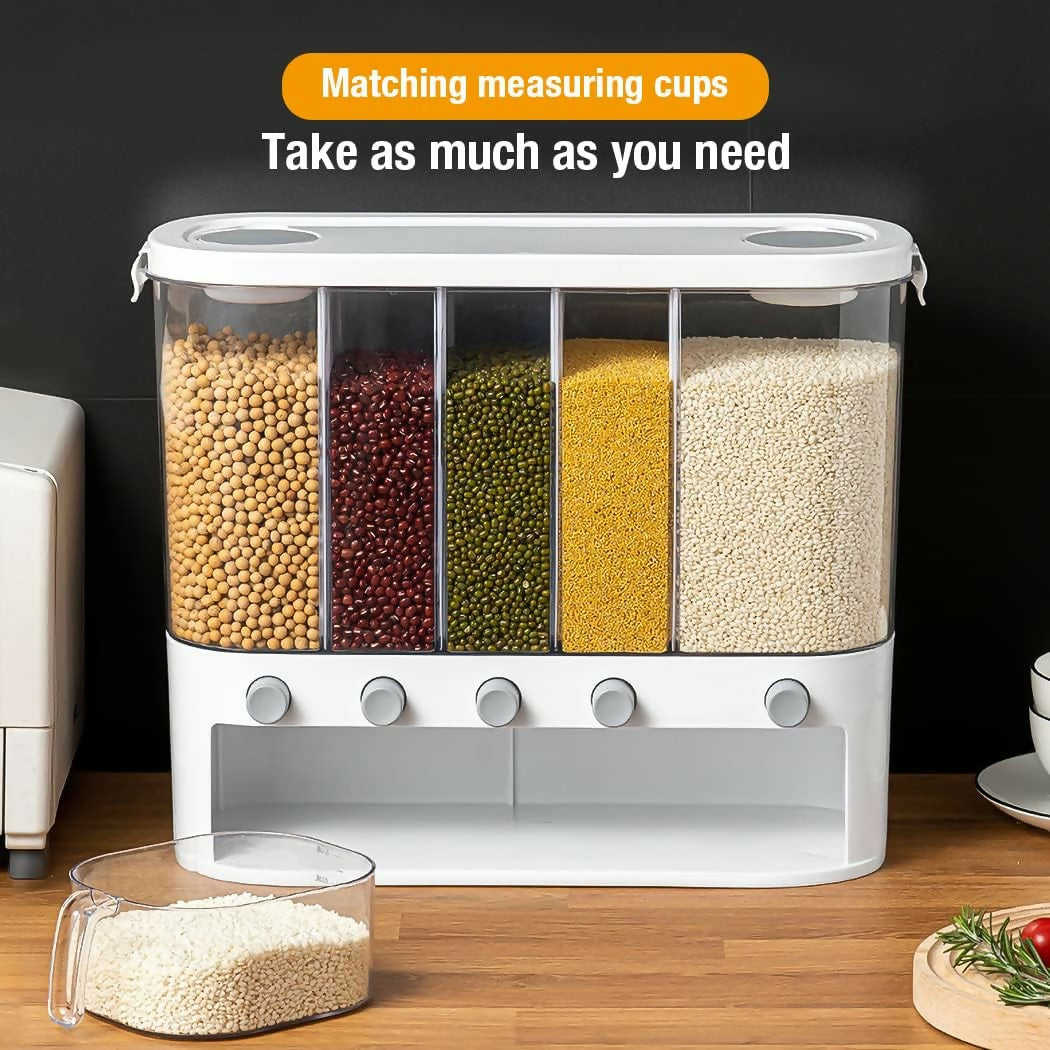 Partitioned Cereal/Rice Dispenser