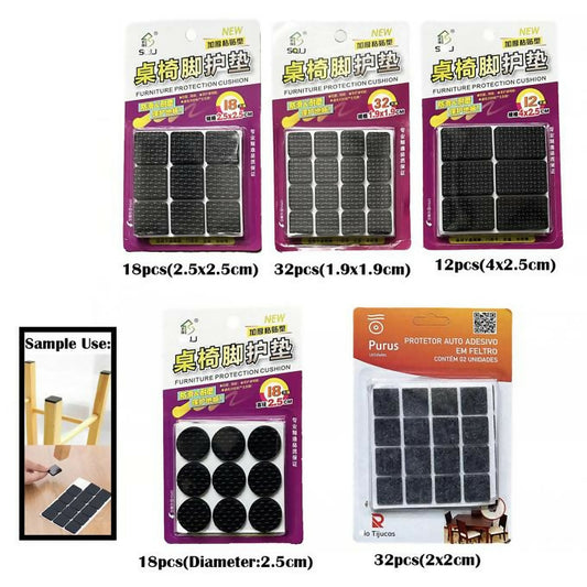 Laptop, Chair Sofa Table Foot Mat and Floor Protector Foam/ Felt Pads Self-Adhesive Non-slip Leg-Pad