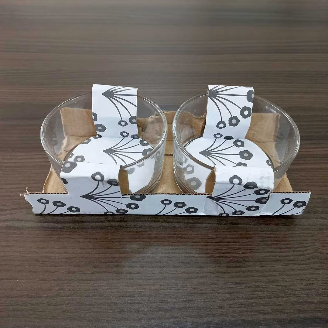 2-Piece Clear Round Chutney or Sauce Bowl Set