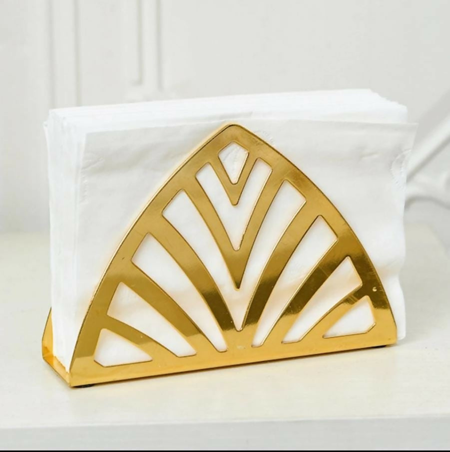 Gold serviette holder