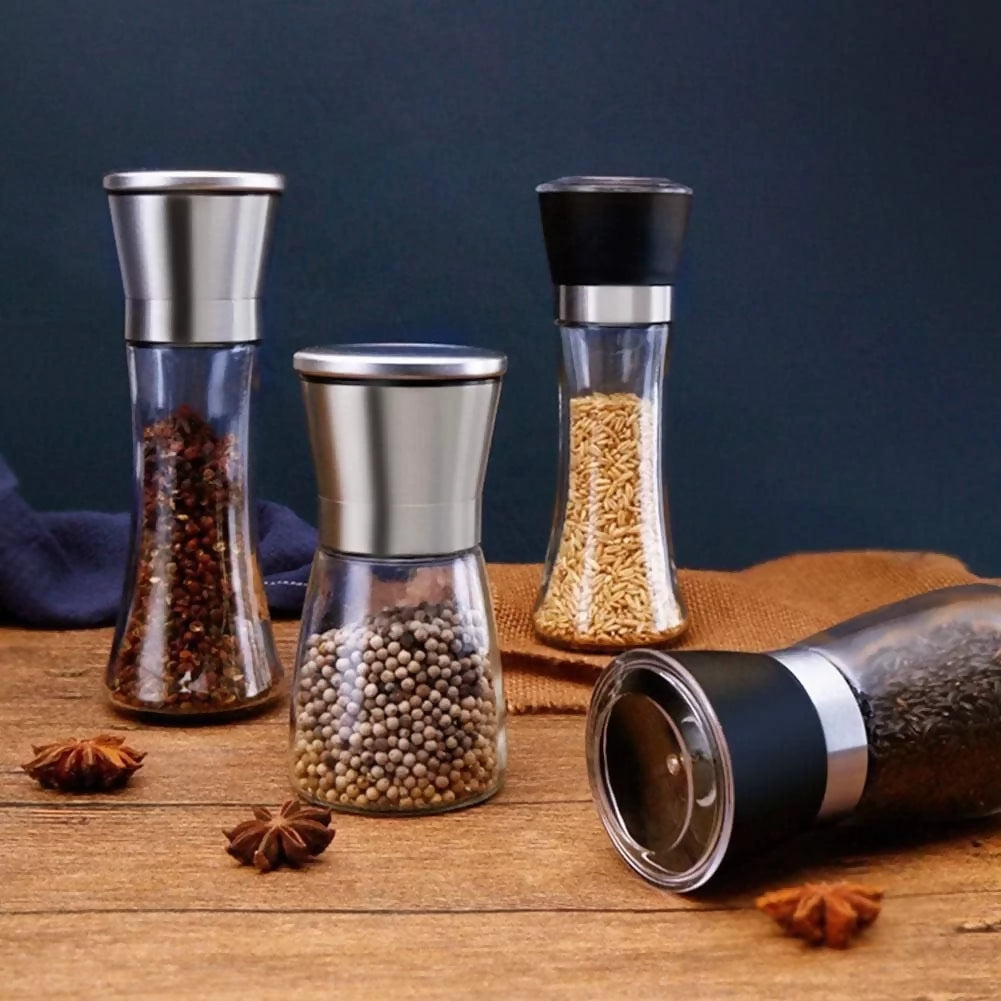 Salt/Pepper Mill Silver Top 6.5x19cm