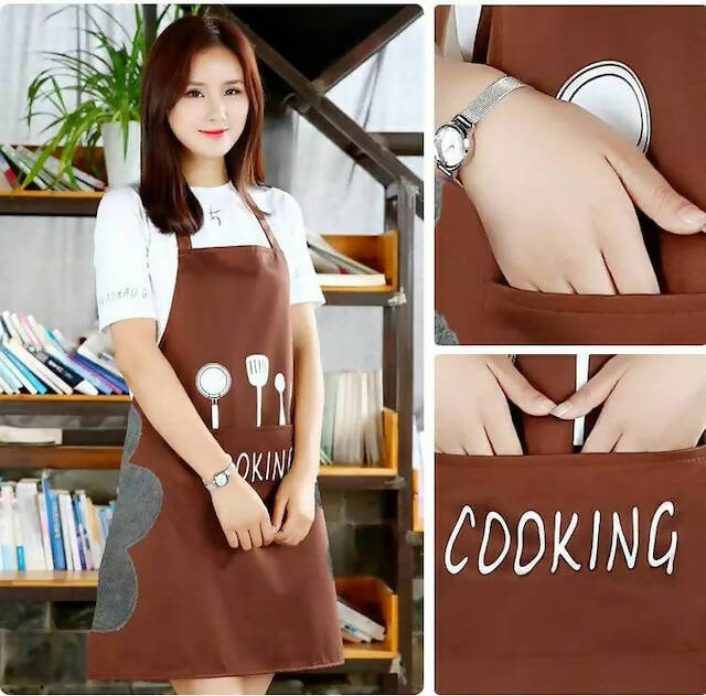 Waterproof Kitchen Cooking Aprons for Stylish Adults