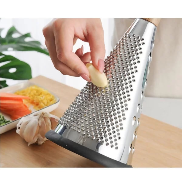 Conical Grater with Wooden Handle