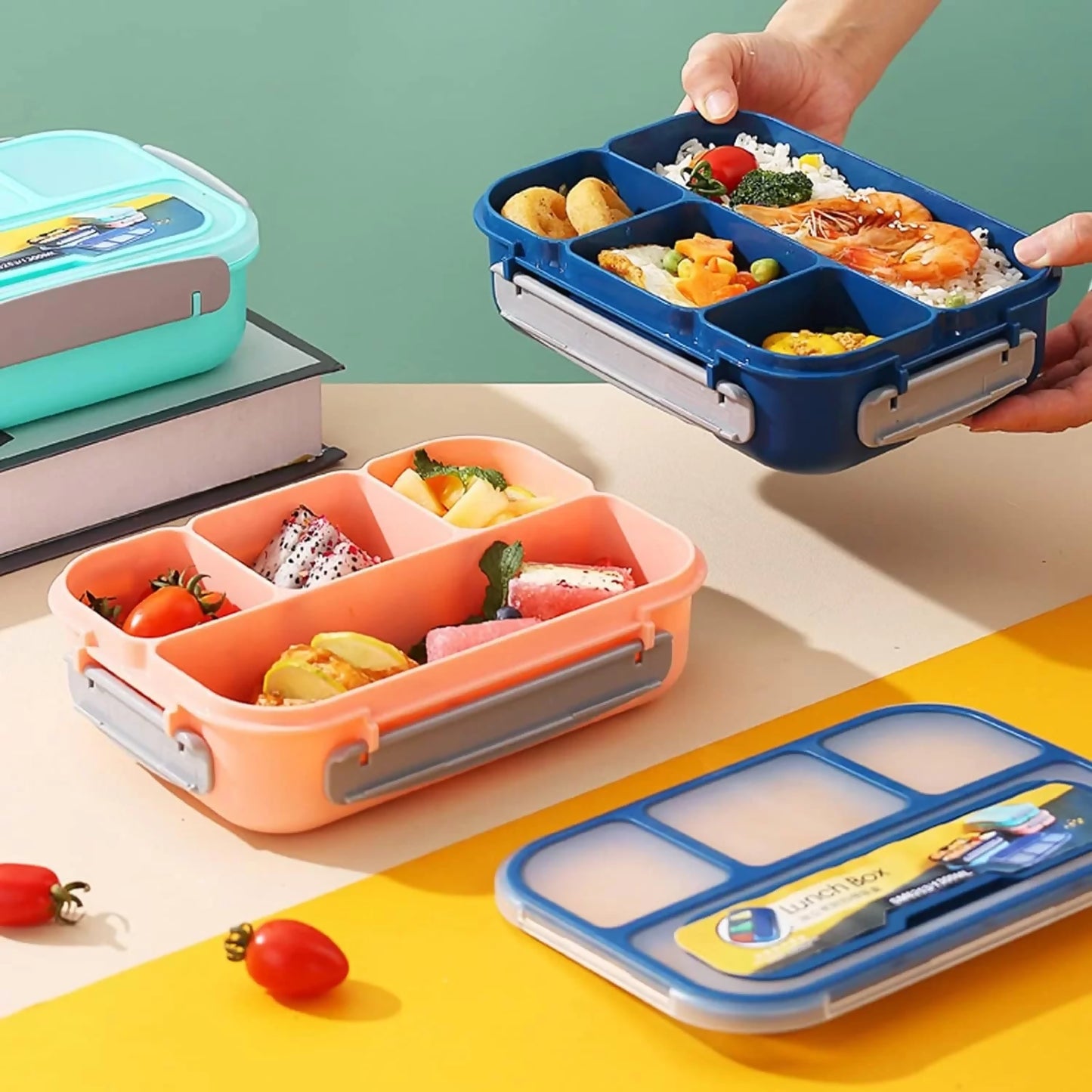 4 Grid Leak Proof Lunch Box 1000ml