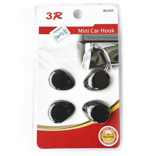 4-Pack Car Mini Convenient Hooks USB Cable Holder Auto Vehicle Dash Mount Hangers Truck Universal