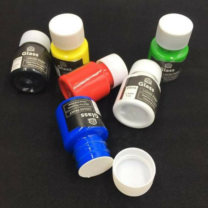 6pcs 25ml Acrylic Paint + 1 Brush & Palette Students DIY Drawing Craft Fabric