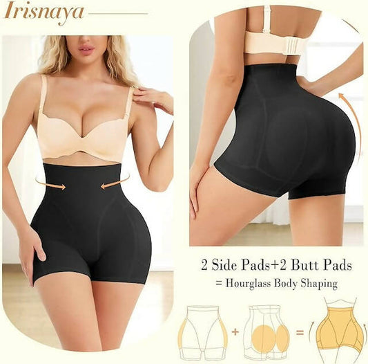 Women Shapewear Padded Underwear Waist Slimmer Butt Lifter Control Panties Hip Enhancer Mid Thigh Shorts Sexy Modeling Seamless Butt Lifter