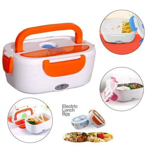 Portable Travel USB Charging Electric Lunch Box & Food Warmer Multi Color Multi- Color