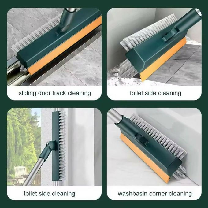 3 in 1 Magic Brush Floor Scrub Brush Broom Brush Long Handle Household Cleaning Brush Stainless Steel Bathroom Cleaning Home6