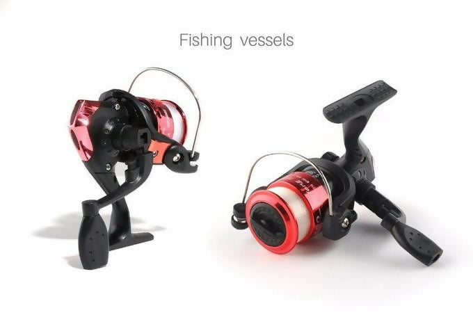 Portable Extendable Fishing Rod Combo (Rod, Reel, Line, Hooks) Collapsible Pole Spinning Reel