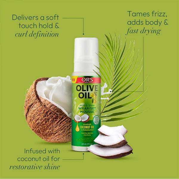 ORS OLIVE OIL WRAP SET MOUSSE 207ML