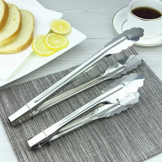 2pc S/Steel Food Tongs Set (12″ & 16″)