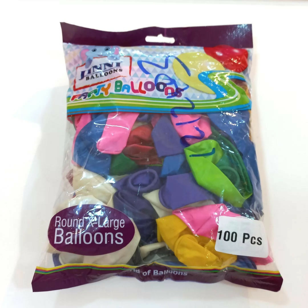 9″ Shiny Round Balloons – 100 Pcs per Pack