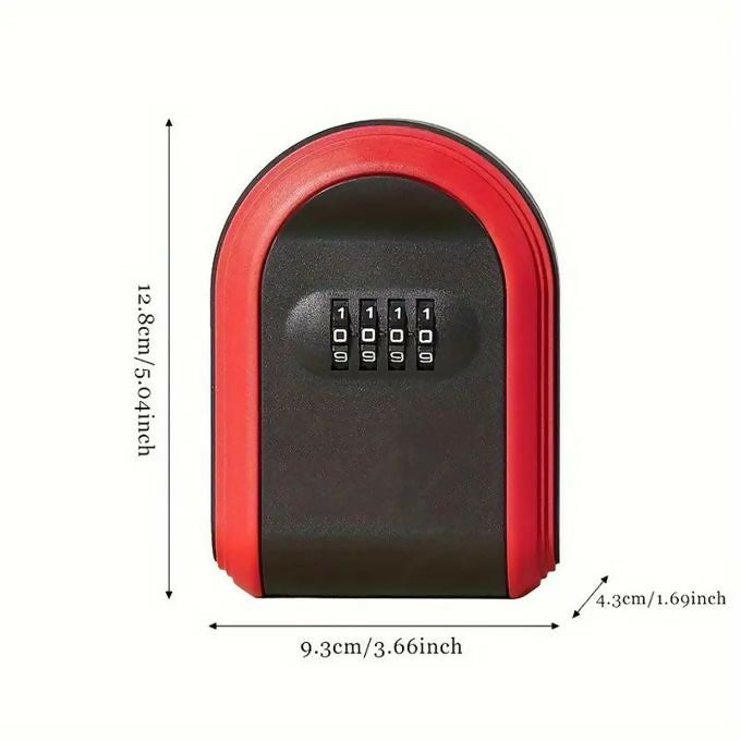 Plastic Door Key Box Safe Password Lock, Entrance Store Case Container 4 Digit Secret Storage Resettable Code