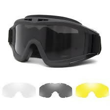 Tactical Goggles Ballistic Eyewear,Anti-fog Replaceable Lens