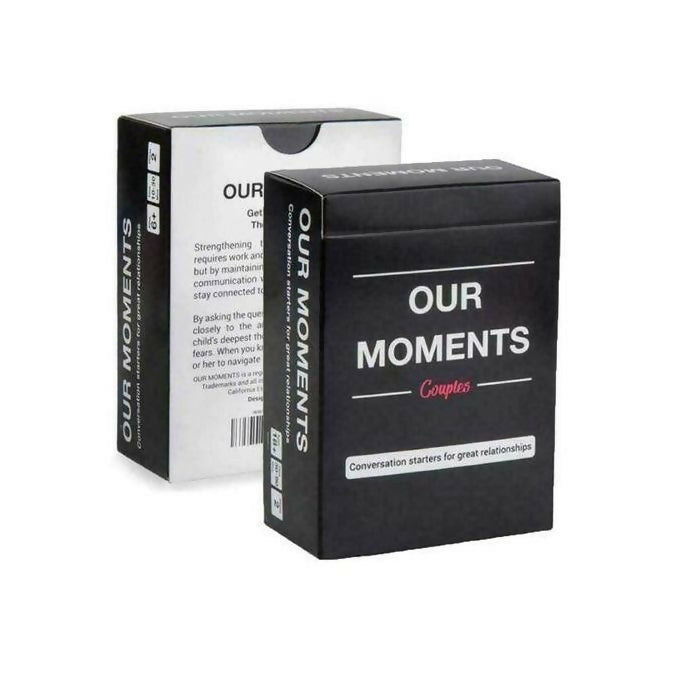Our Moments Couples Card Game Conversation Starters For Great Relationships.