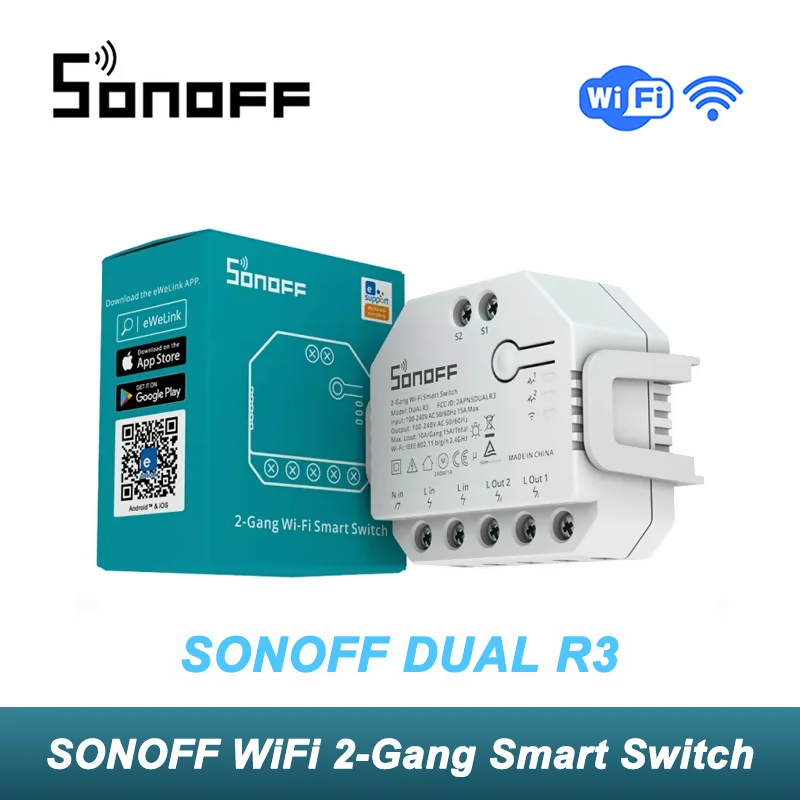 SONOFF MINIR4M Wifi Smart Switch Matter Compatible Wireless Controller Universal Breaker Via Alexa Google Home Voice Control