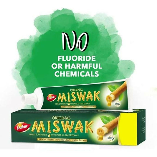 Miswak Herbal Toothpaste with Pure Al-Arak Extract - Strong Teeth - Healthy Gums - Fresh Breath