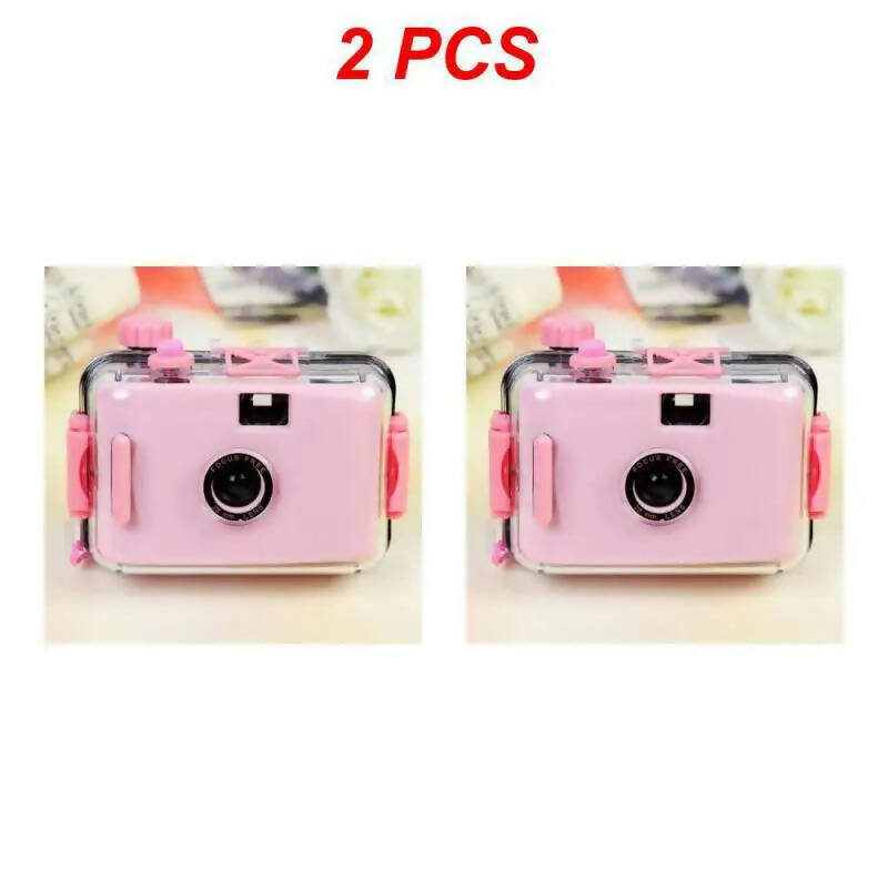 2/5PCS Waterproof Camera Compact Size Waterproof Captures Memories User-friendly Durable Retro Waterproof Camera Retro Camera