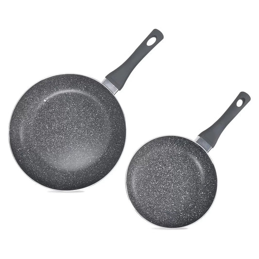 Marble Frying Pan 2pc Set 22 & 28cm