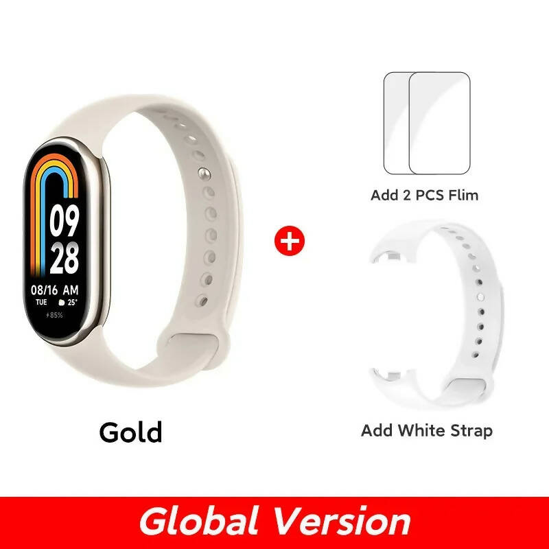 Global Version Xiaomi Smart Band 8 Blood Oxygen Monitor 1.62'' AMOLED Screen 16 Days Battery Life