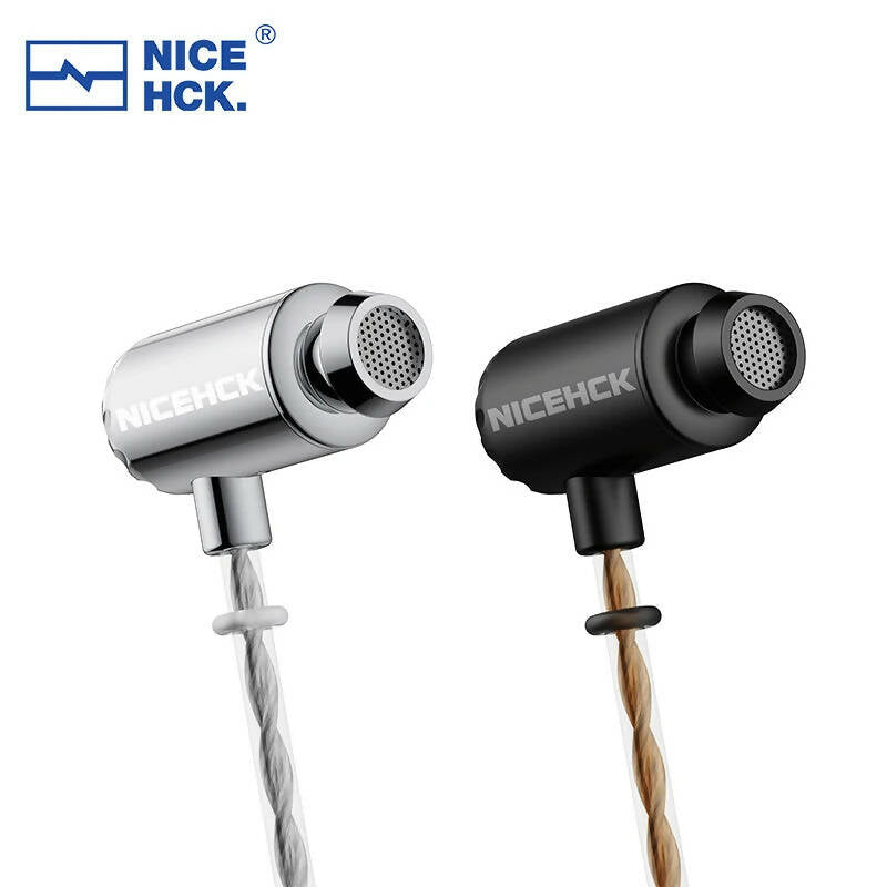 NICEHCK X39 IEM Aluminum Alloy Shell HIFI Microphone Earbud 6mm Titanium Plated Dynamic Headset Bass Vocal DJ In-ear Earphone