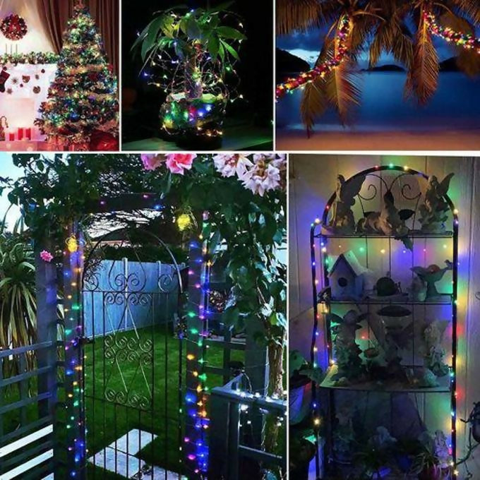 Solar Fairy Lights Outdoor Decorations For Patio 8 Modes IP 65 Waterproof For Tree House Bedroom Decor