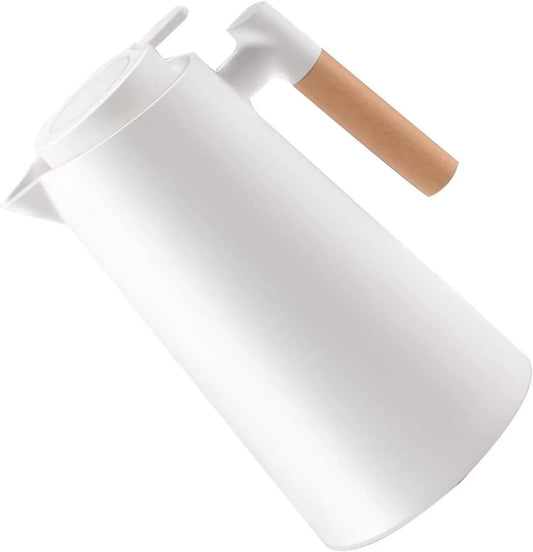 Vacuum Flask 1L With Wooden Handle