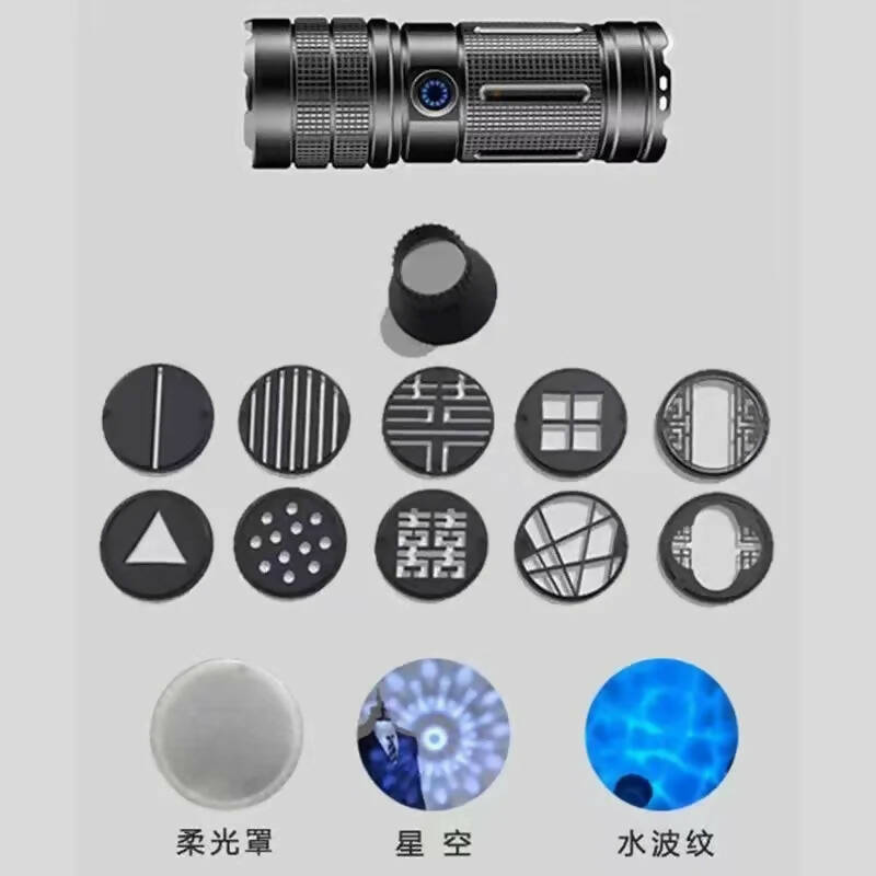 4 Colors RGB Flashlight replacement LED for Photograph Photo Lighting Shadow Making Modeling Magnetic Pattern Sheet Condenser