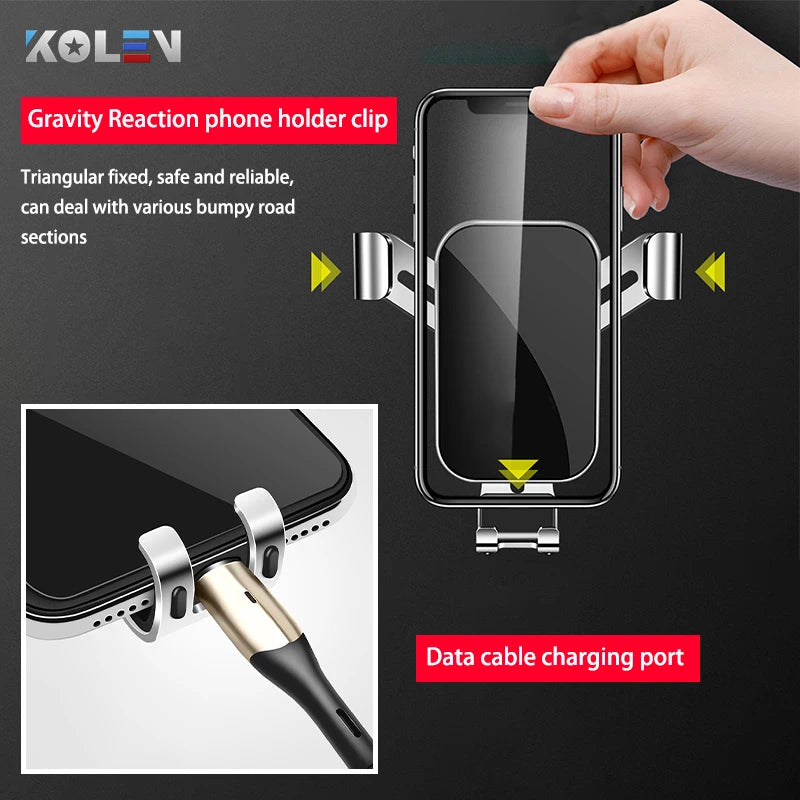 Car Mobile Phone Holder For Volkswagen VW Golf 7 MK7 2014-2020 Cellphone GPS Air Vent Outlet Bracket Snap-type Navigation Stand