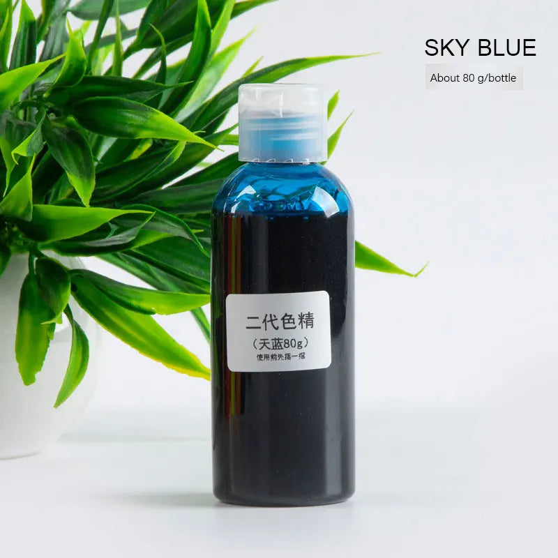 80g Epoxy Resin Pigments Second-generation Highly Concentrated Bright Color Precision Liquid Colorant Dye DIY Jewelry Making
