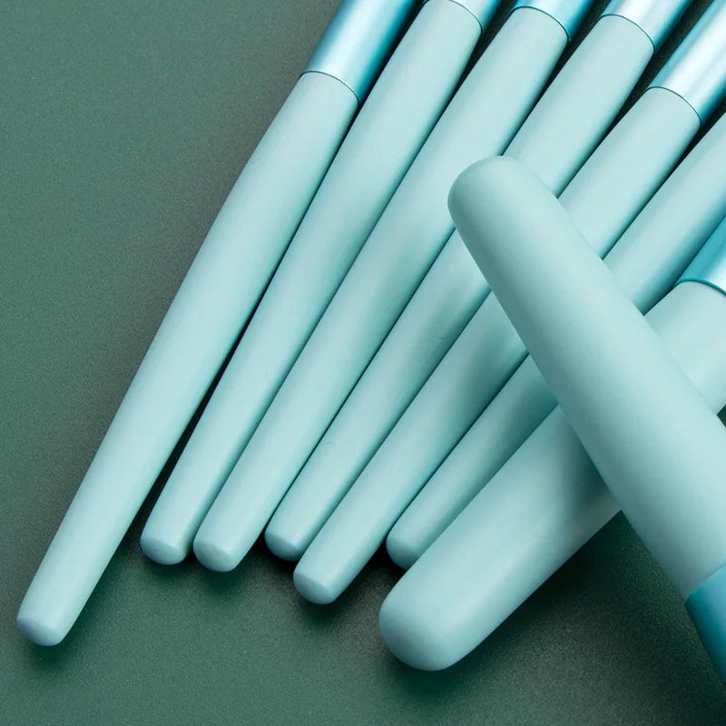 Ronshadow 8Pcs Professional Mini Makeup Brushes Set  Blush Foundation Powder Make Up Brush Tools Kit