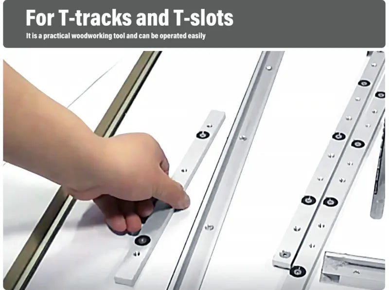 T Tracks Hardware Red Woodworking T Slot Slider Practical Pusher Modification Metal Miter Tool Bar Limit