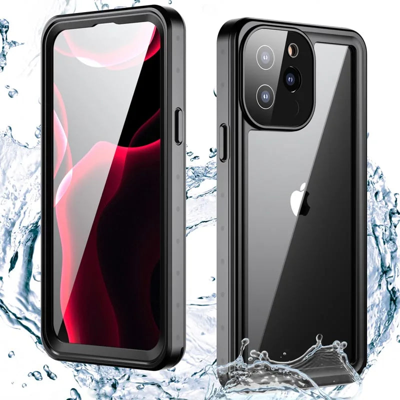 Magnetic Charging IP68 Waterproof Case For Apple iPhone 16 15 14 13 Pro Max Plus Drop proof Cover Diving Swim outdoor sport
