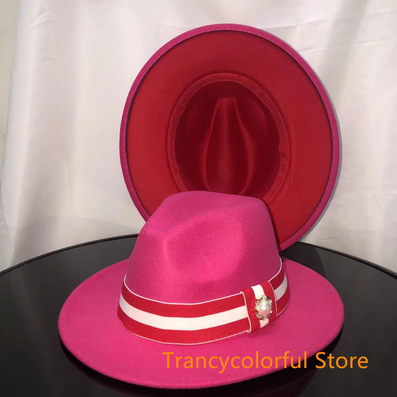 Fedora hat men and women jazz hat stretch ribbon accessories white top hat church men's winter hat шапка женскаязима 2021