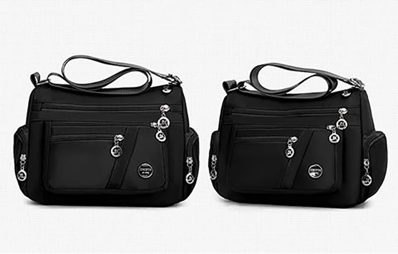 Large Capacity Women Crossbody Bag Waterproof Tote Casual Nylon Shoulder Bag Purse Handbag Lightweight Travel Messenger Bag