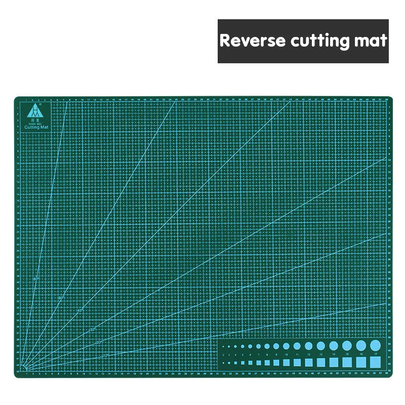 A2 Cutting Board Grid Line Self-healing Cutting Board Craft Card Multicolor Double-sided Desktop Manual Cutting Pad 60 * 45cm