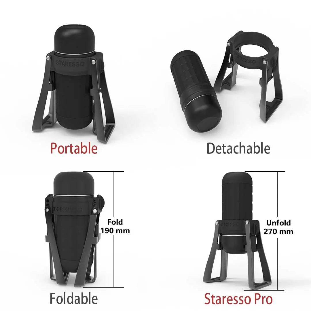 STARESSO Mirage SP300 Plus Portable Espresso Maker Manual Coffee Maker 180ml Coffee Pot Quick Brew Double Shots Creamy Espresso