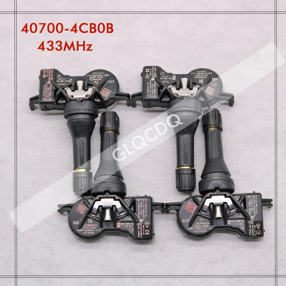 TPMS SENSOR FOR 2018-2024 NISSAN MICRA TIRE PRESSURE SENSOR TPMS 433MHz TIRE AIR PRESSURE 40700-4CB0B 407004CB0B 40700-4CB0A