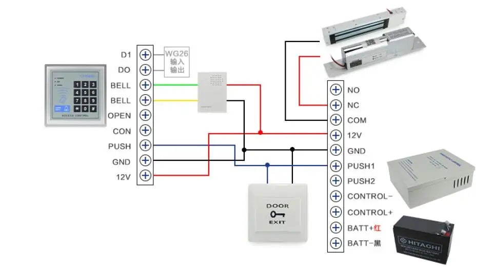 DC12V 5A 50W Door Access Control System Switch Power Supply AC 110~240V Door Access Control Power Supply