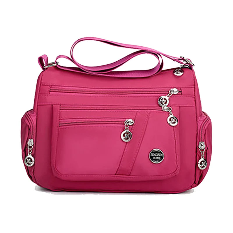 Large Capacity Women Crossbody Bag Waterproof Tote Casual Nylon Shoulder Bag Purse Handbag Lightweight Travel Messenger Bag