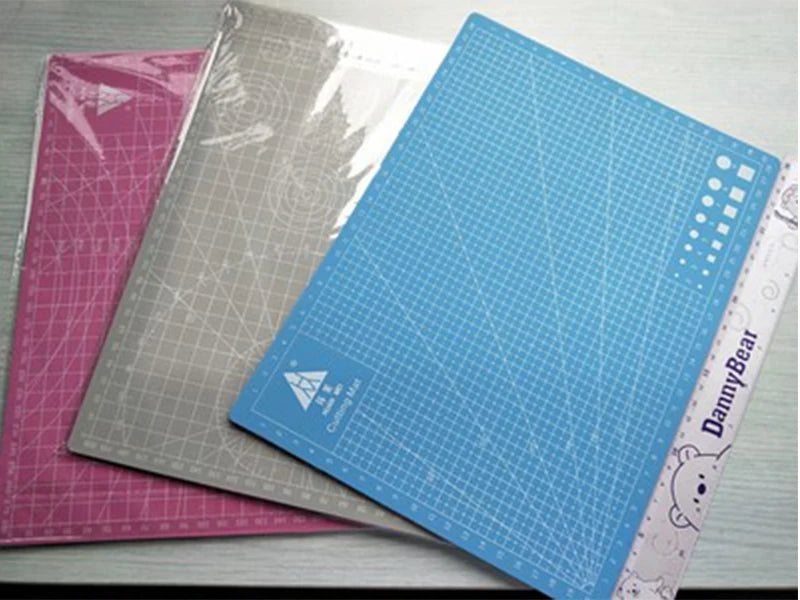 A2 Cutting Board Grid Line Self-healing Cutting Board Craft Card Multicolor Double-sided Desktop Manual Cutting Pad 60 * 45cm