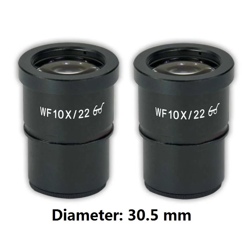 Wide Angle High Eye-piont Eyepiece Optical Lens for Stereo Microscope 30 mm or 30.5 mm Mounting Diameter WF10X WF15X WF20X WF25X