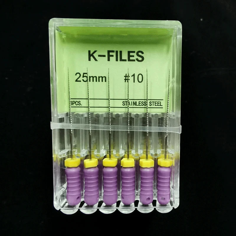 Dental Root Cannal Endo K File 21mm 25mm 31mm Stainless Steel Endodontic Instruments Dentist Dentistry Odontologia Tools