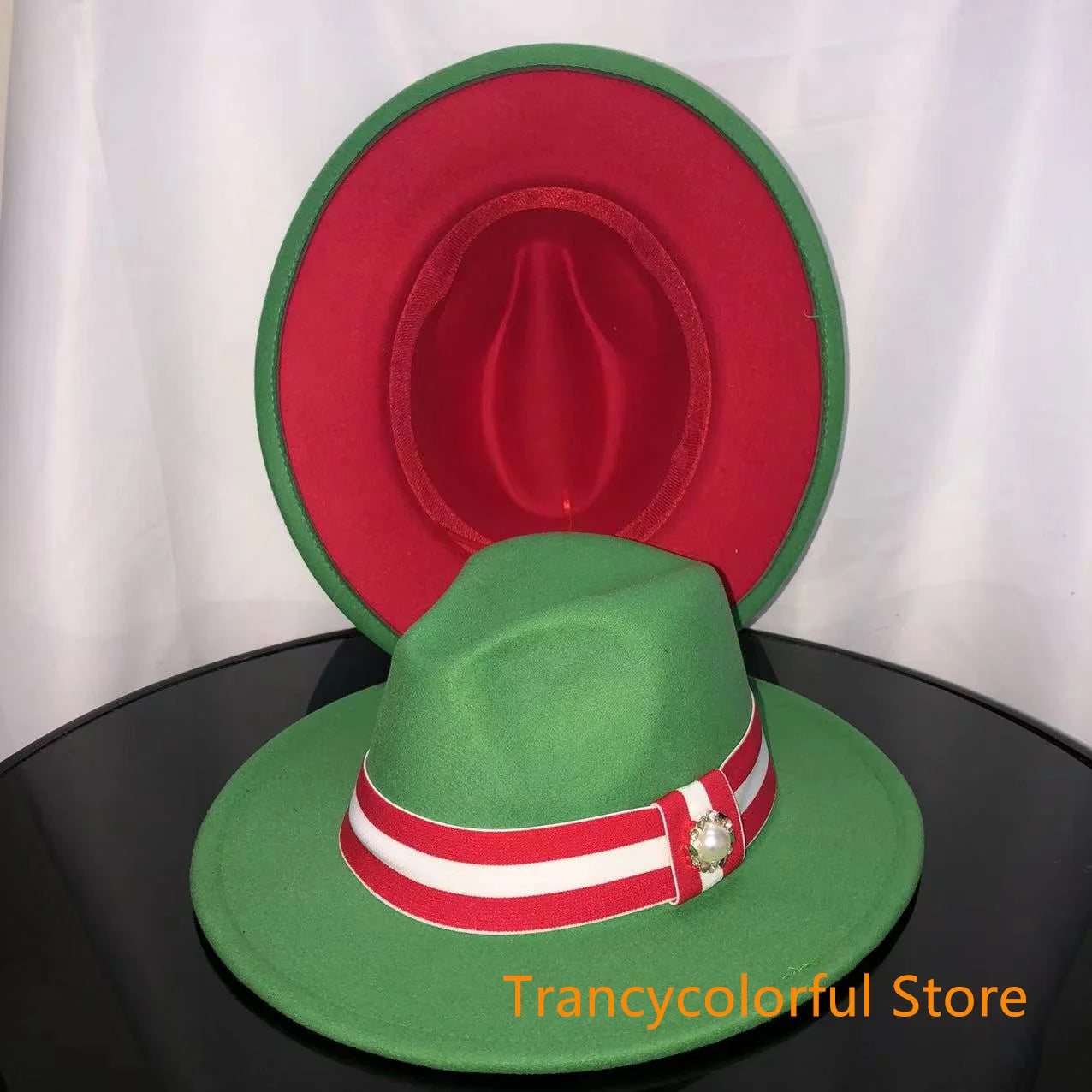 Fedora hat men and women jazz hat stretch ribbon accessories white top hat church men's winter hat шапка женскаязима 2021