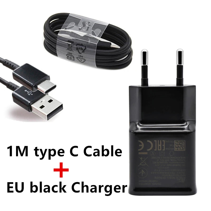 Fast Charger 9v/1.67a Charging Adapter USB C Cable for Samsung Galaxy A52 A50  A71  A21S A32 A40 S21 S10 5G M31 s20fe Tab S6 S3
