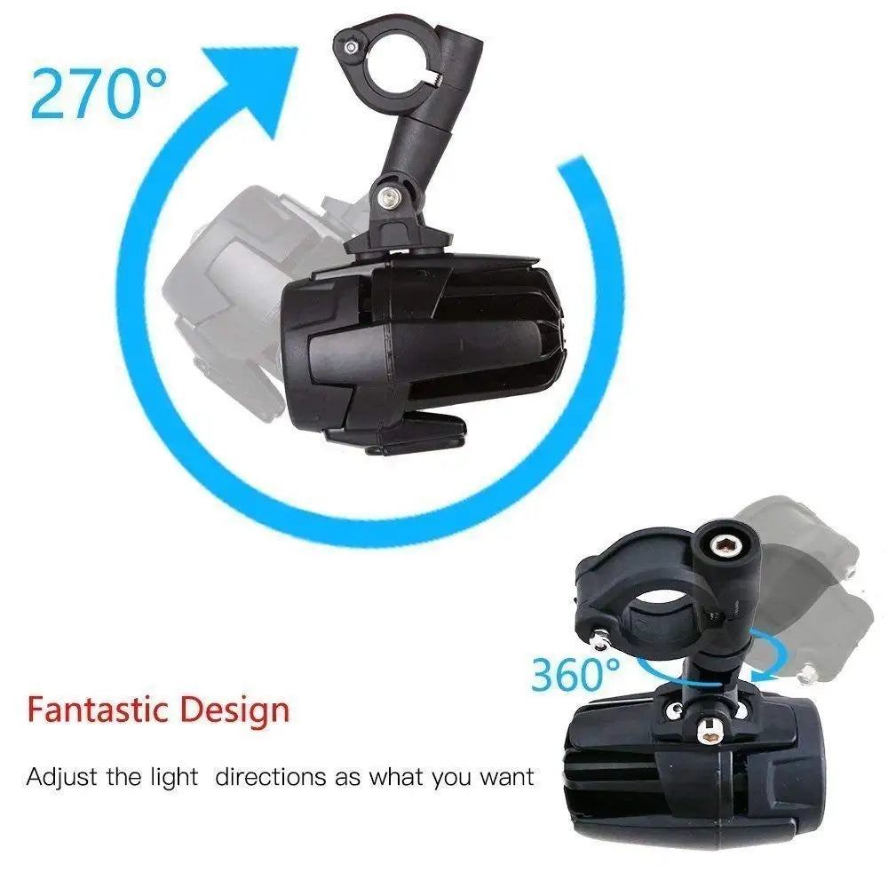 2 Pcs 40W LED Auxiliary Lamp 6000K Super Bright Fog Driving Light Kits Led Lighting Bulbs DRL For Motorcycle BMW K1600 R1200G