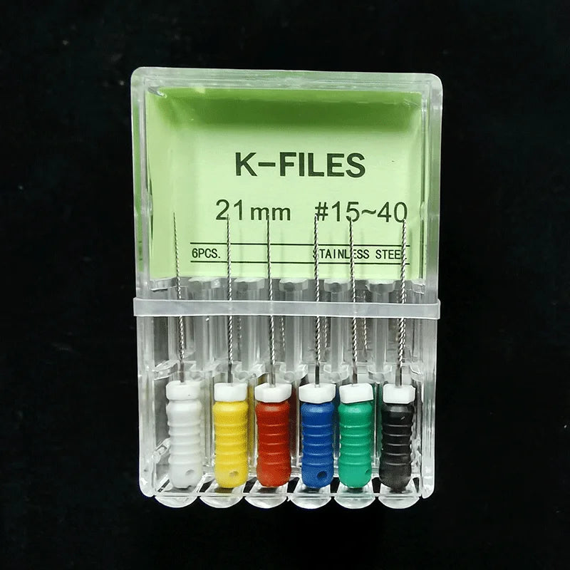 Dental Root Cannal Endo K File 21mm 25mm 31mm Stainless Steel Endodontic Instruments Dentist Dentistry Odontologia Tools