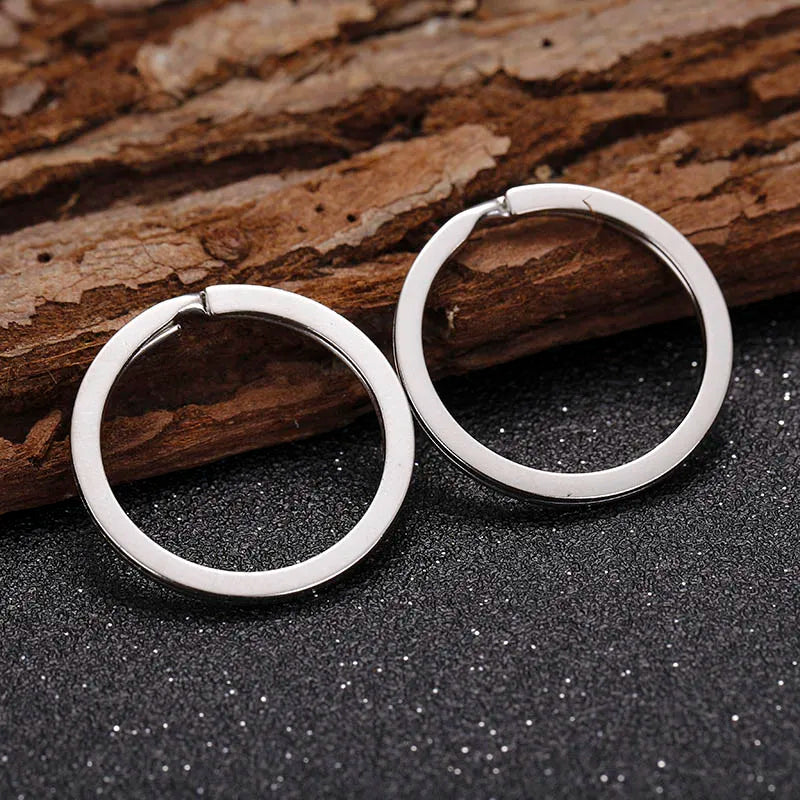 20pcs Split Key Rings 1.5x25mm Metal Hook Ring for DIY Keychain Making Handmade Jewelry Connectors Accessories High Quality